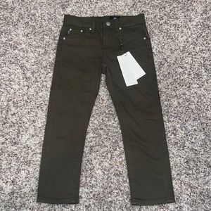 AG Adriano Goldschmied Kids Olive Green Jeans Size 4